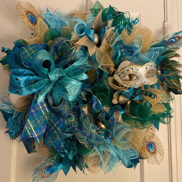 COPY - Custom Stunning & unique Mardi Gras Wreath - Picture 8 of 8